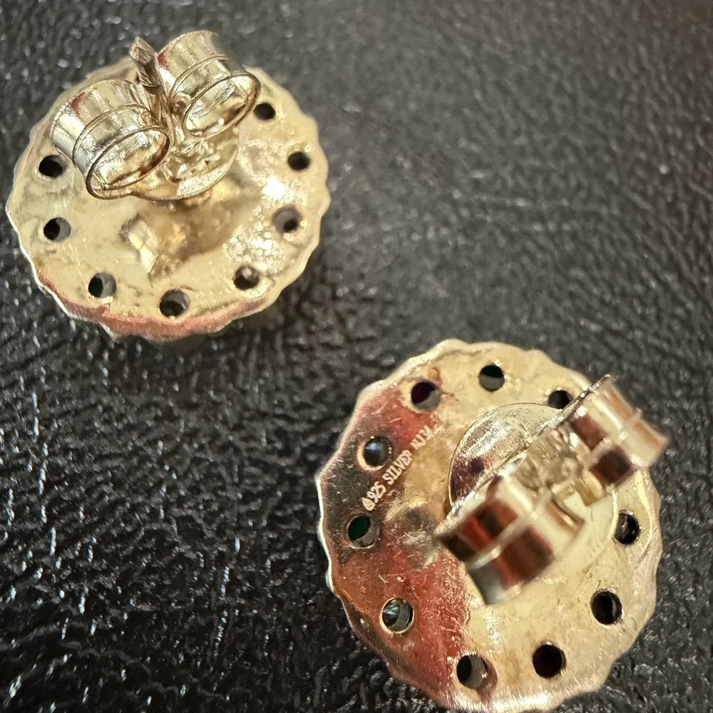 925 sterling silver studs - Picture 3 of 3